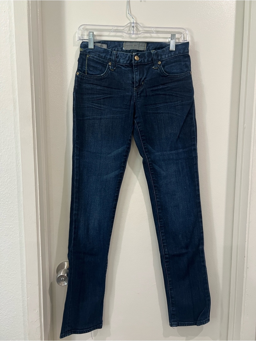 Paper Denim & Cloth Natalie low rise peg leg Dark Blue Skinny Jeans size 25